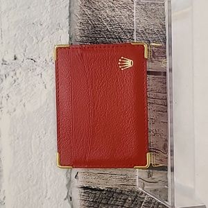 Rolex Vintage Leather Card Holder